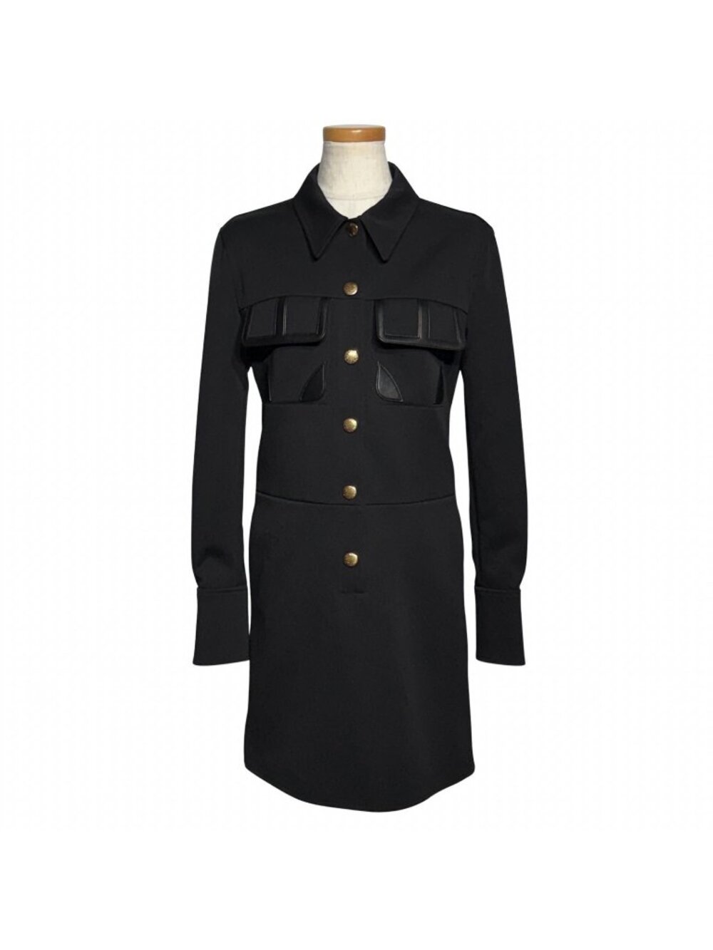 Louis Vuitton Dress 34 Black Polyester Cotton